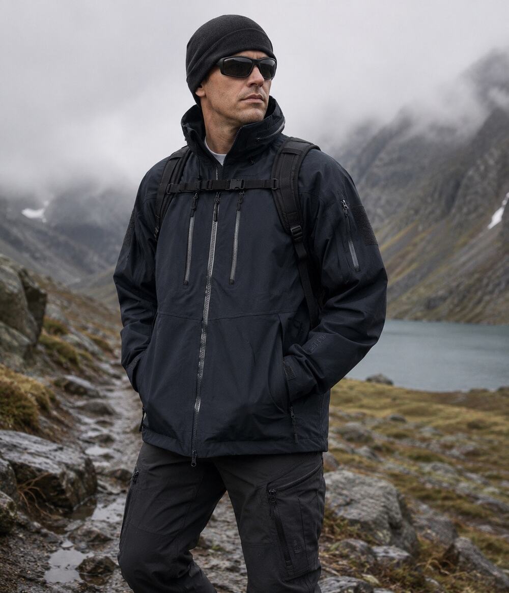 5.11 Tactical Approach Jacket Black Waterproof Softshell Shell Coat Gorpcore 2XL